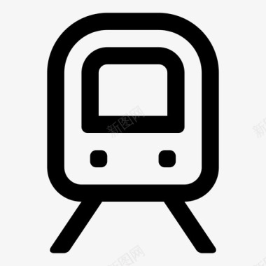 火车通勤列车员图标图标