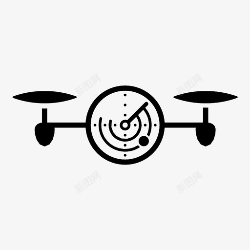 无人机雷达扫描仪遥控图标svg_新图网 https://ixintu.com 信号 导航 扫描仪 无人机雷达 遥控 飞行