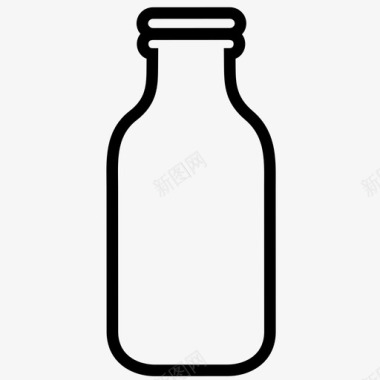 奶瓶花瓶复古图标图标