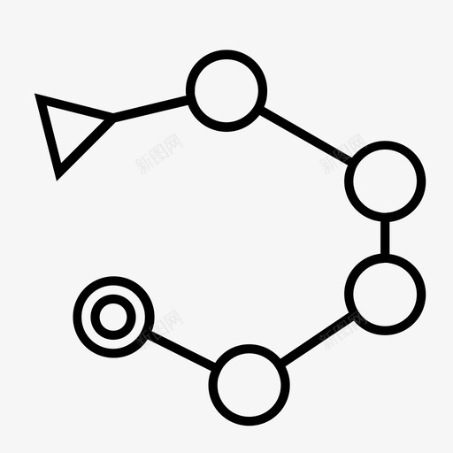 路线方向队形图标svg_新图网 https://ixintu.com 定向运动 成长 方向 路径 路线 队形