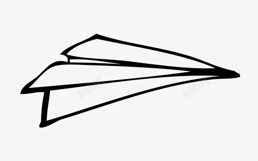 纸飞机发送学校图标svg_新图网 https://ixintu.com 乐趣 发送 学校 手绘 折叠 纸飞机 飞行