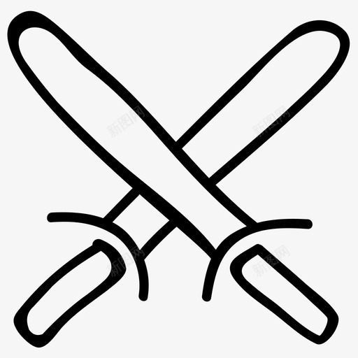 剑体育手绘涂鸦图标svg_新图网 https://ixintu.com 体育手绘涂鸦图标 剑