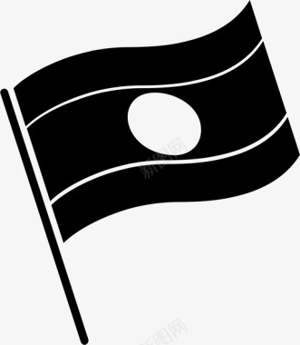 老挝国旗代表国家符号图标图标