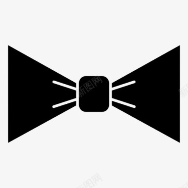 蝴蝶结西装领带图标图标