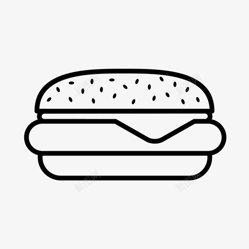 芝士堡肉薯条图标svg_新图网 https://ixintu.com 乳制品 奶酪 快餐 牛肉 肉 脂肪 芝士堡 芝麻 薯条 食物