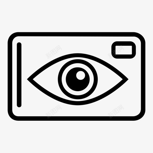 照相机照片摄影图标svg_新图网 https://ixintu.com 单反 可见 图片 摄影 照片 照相机 看见 瞳孔 视角
