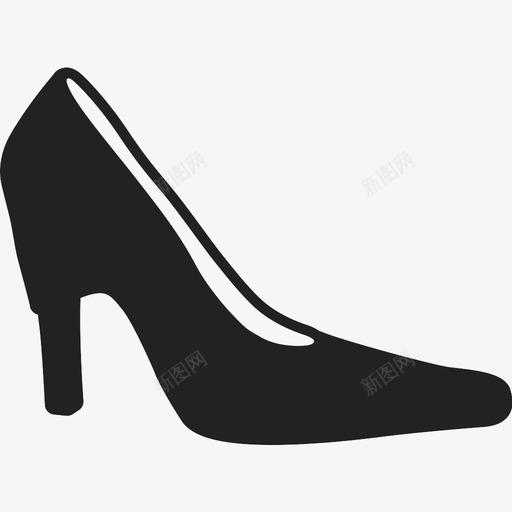 鞋跟时尚拖鞋图标svg_新图网 https://ixintu.com 拖鞋 时尚 硬鞋 表演 身高 鞋 鞋跟 高跟鞋
