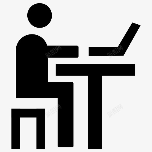 在笔记本电脑上工作125个教育实体图标svg_新图网 https://ixintu.com 125个教育实体图标 在笔记本电脑上工作