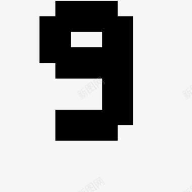 9像素字母7x高图标图标