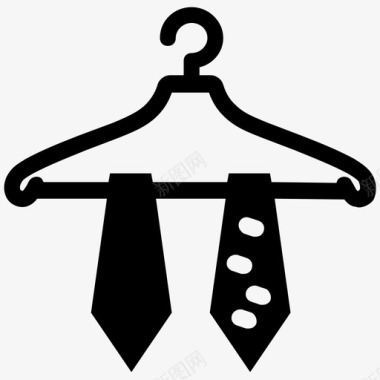 采购产品衣架时尚领带衣架上的领带图标图标