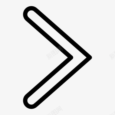 右箭头后退移动图标图标