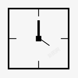 4点钟时钟时间秒表图标高清图片