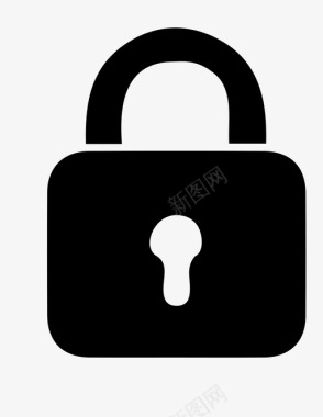 锁锁和钥匙安全图标图标