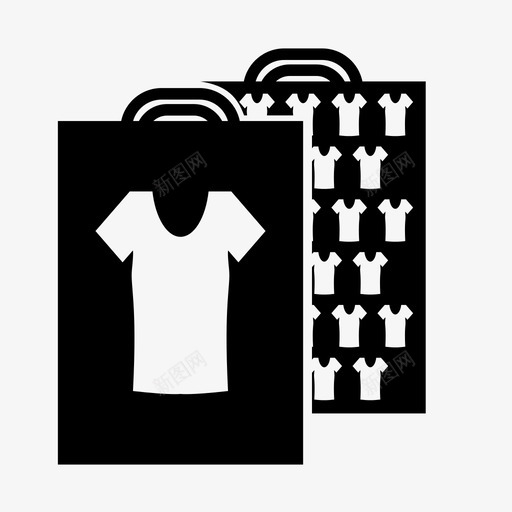 购物衣服钱图标svg_新图网 https://ixintu.com 商店 瘾君子 网上 衣服 购物 钱