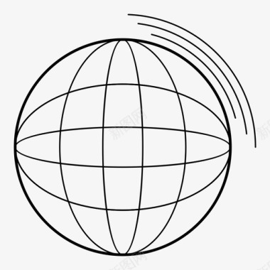 全球旅游辐射图标图标