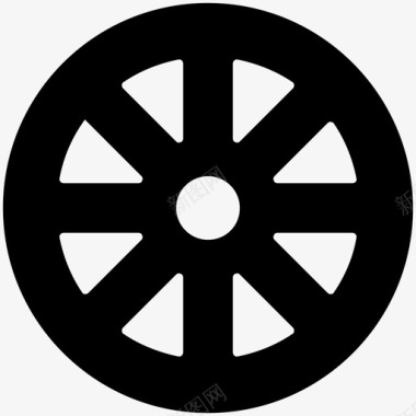 轮子自行车圆圈图标图标