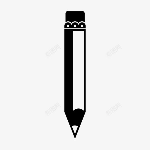 铅笔木头线图标svg_新图网 https://ixintu.com 写 刷 木头 画 石墨 线 编辑 铅 铅笔