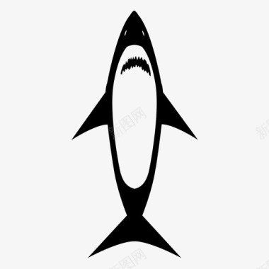 鲨鱼金枪鱼鲨鱼周图标图标