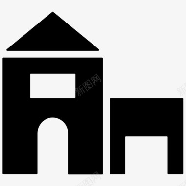 建筑结构住宅图标图标