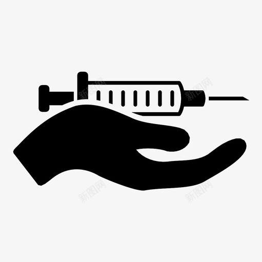 注射器药品针头图标svg_新图网 https://ixintu.com 无菌 治疗 注射器 疫苗接种 药品 药房 针头 预防保健
