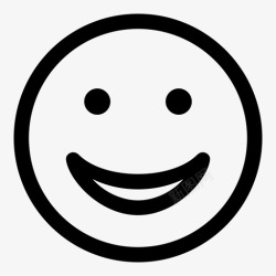 人张嘴微笑肖像高兴图标高清图片