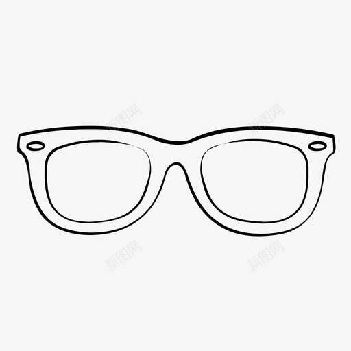 极客眼镜生物特性图标svg_新图网 https://ixintu.com 极客眼镜 生物特性