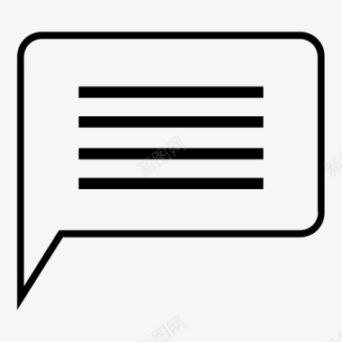 语音气泡信息信使图标图标