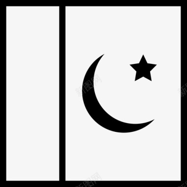 巴基斯坦国家国旗图标图标