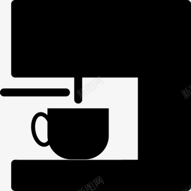 咖啡机咖啡因滴水图标图标