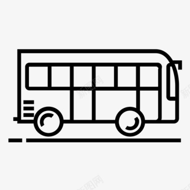 长途汽车地铁公共巴士图标图标