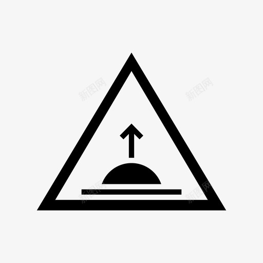 驼峰安全标志图标svg_新图网 https://ixintu.com 安全标志 驼峰