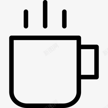 热杯咖啡咖啡杯图标图标