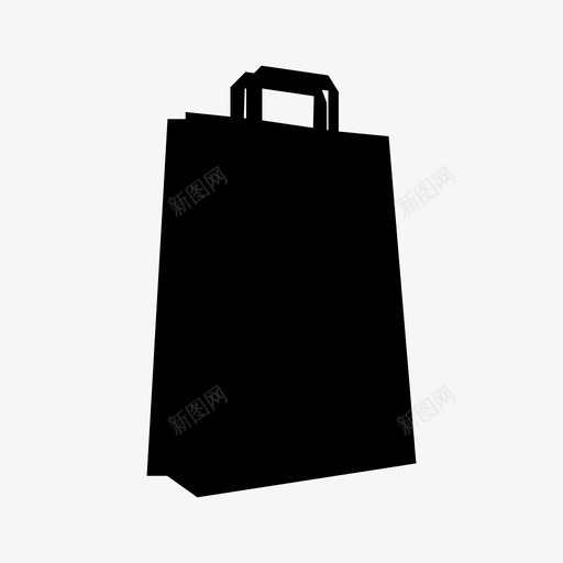 纸袋杂货袋购物袋图标svg_新图网 https://ixintu.com 杂货袋 纸袋 购物袋