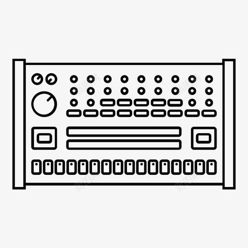 鼓机样品合成器图标svg_新图网 https://ixintu.com 合成器 样品 罗兰 罗兰tr808 节奏作曲家 音乐 鼓机