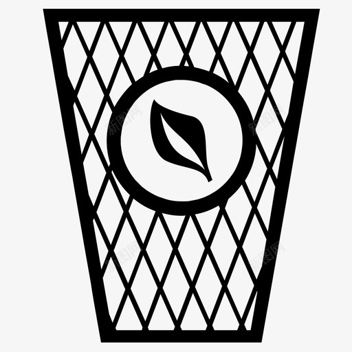 绿色垃圾回收站回收罐图标svg_新图网 https://ixintu.com 回收站 回收罐 垃圾桶 垃圾箱 废物 废篮子 移除 绿色垃圾 绿色垃圾箱