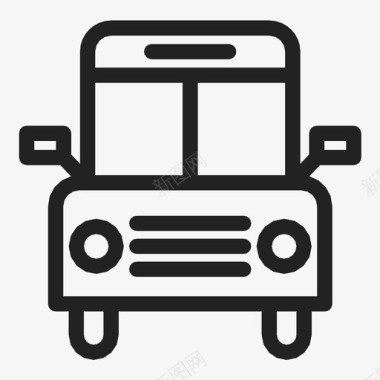 校车车辆卡车图标图标