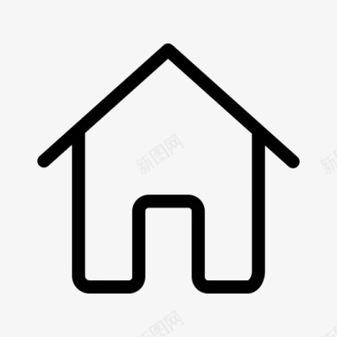 住宅主页互联网图标图标