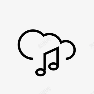 音乐存储云收藏图标图标