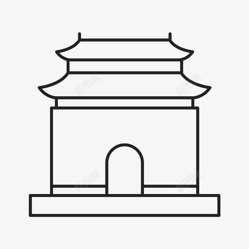 十三陵图标svg_新图网 https://ixintu.com 十三陵