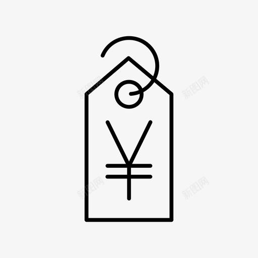 价格标签在线销售图标svg_新图网 https://ixintu.com 价格标签 商店 在线 市场 购物 购物标签 贸易 银行和金融卷4 销售