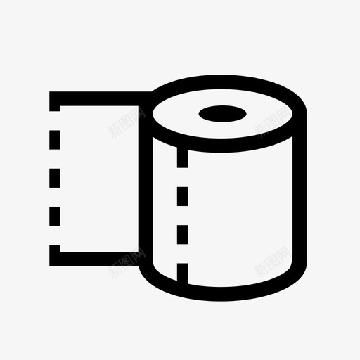 卫生纸擦拭厕所图标svg_新图网 https://ixintu.com 卫生纸 卫生间 卷 厕所 小便 床单 擦拭 清洁 纸巾