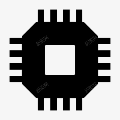 微芯片谷晶体管图标svg_新图网 https://ixintu.com 微芯片 技术 晶体管 板 电路 硅 计算机芯片 谷