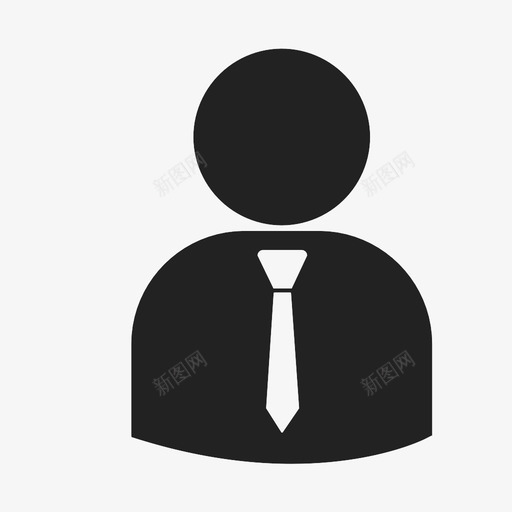 商人职业人士西装领带图标svg_新图网 https://ixintu.com 商人 职业人士 西装领带