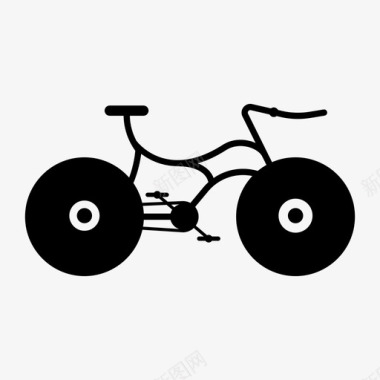 运动自行车自行车骑手骑自行车图标图标