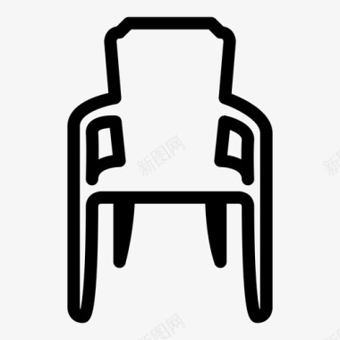 椅子坐下座位图标图标