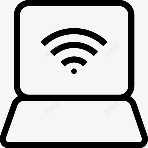 wifi个人电脑pc图标svg_新图网 https://ixintu.com pc wifi 个人电脑 互联网可用性 互联网连接 互联网连接笔记本电脑 笔记本 笔记本电脑