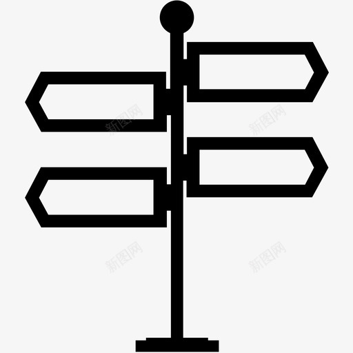 路标指路标志指路板图标svg_新图网 https://ixintu.com 导航 指路 指路板 指路标志 路标