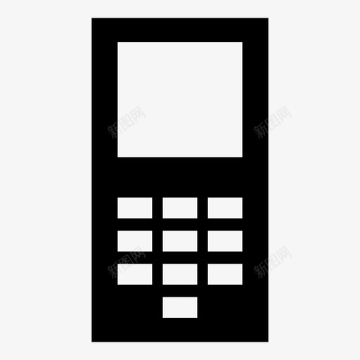 手机无线电话电话图标svg_新图网 https://ixintu.com 手机 无线电话 智能手机 电信 电话