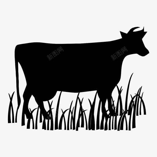 牛牲畜自然图标svg_新图网 https://ixintu.com 农村 放牧 有机 牛 牧场 牲畜 自然 草原 草地 野生动物