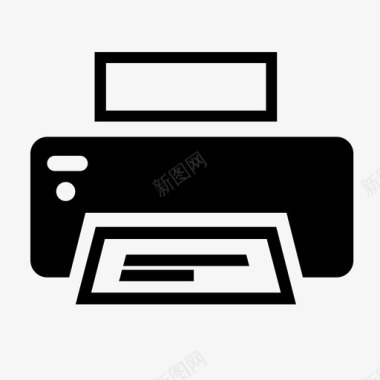 打印机硬件纸张图标图标
